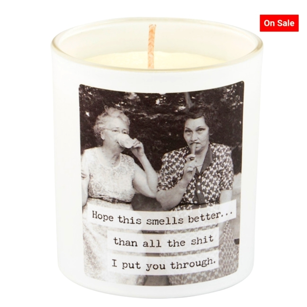 Trash Talk By Annie Jar Candle "Hope This Smells Better",Fresh Linen Scent,8 oz.